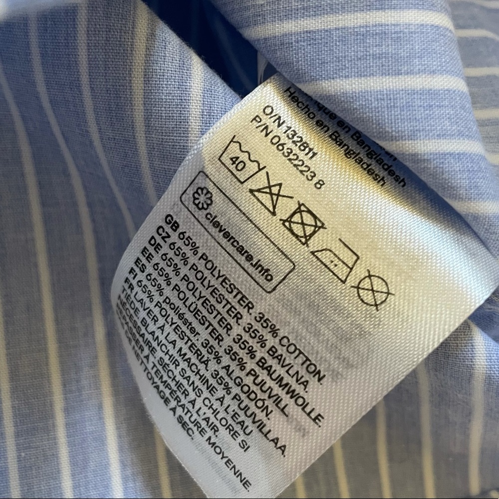 H&M Striped Button Down Shirt Size 4-5Y - Picture 4 of 4